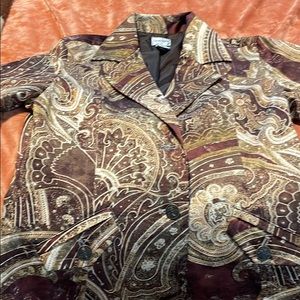 Chico Brown Paisley Blazer